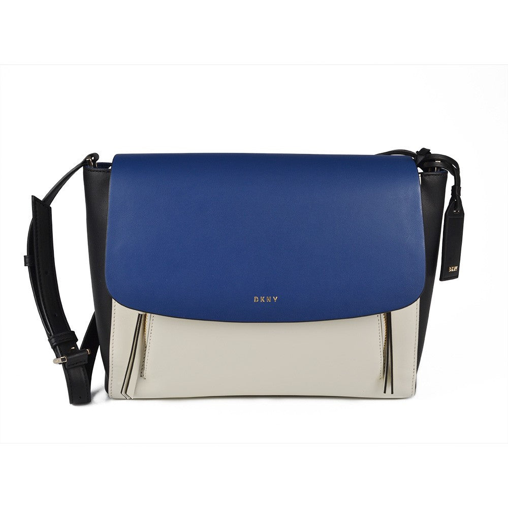 Bolso de Piel DKNY R461590205 Color Azul Negro y Blanco_222.jpg