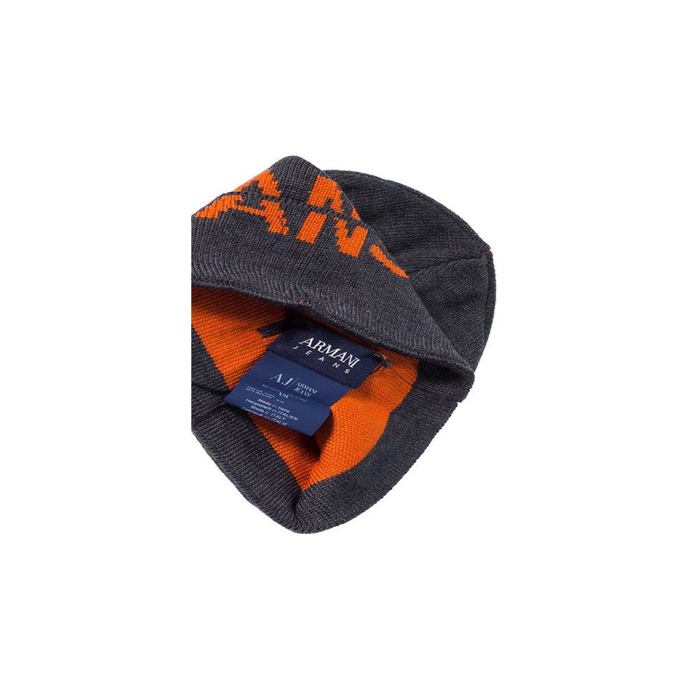 Gorro Armani Jeans CD119 Color Antracita y Naranja_312.jpg