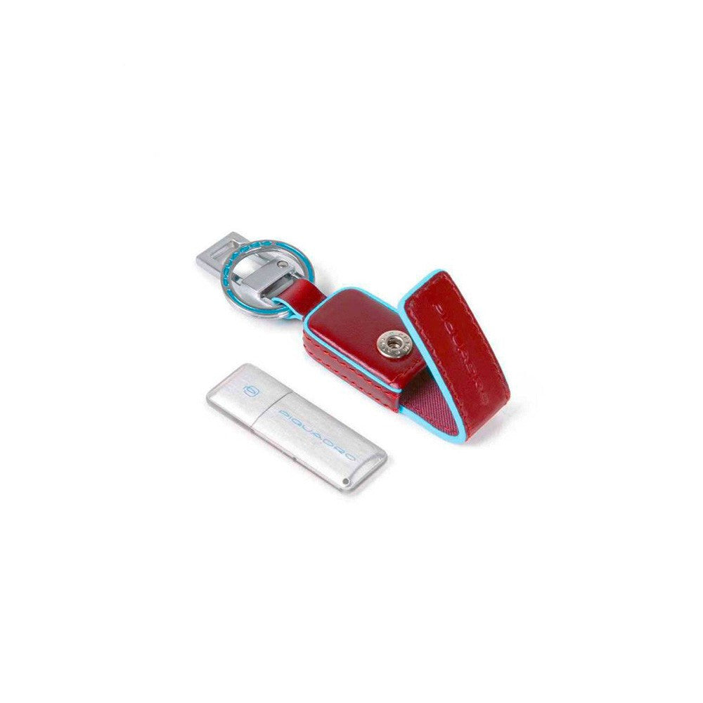 LLavero / Porta Memoria USB de Piel Piquadro AC5597B2/R Color Rojo_1362.jpg