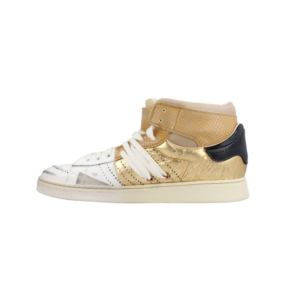 Sneakers Altas de Piel Hidnander The Cage Dual 032 Color Oro y Blanco_4589.jpg