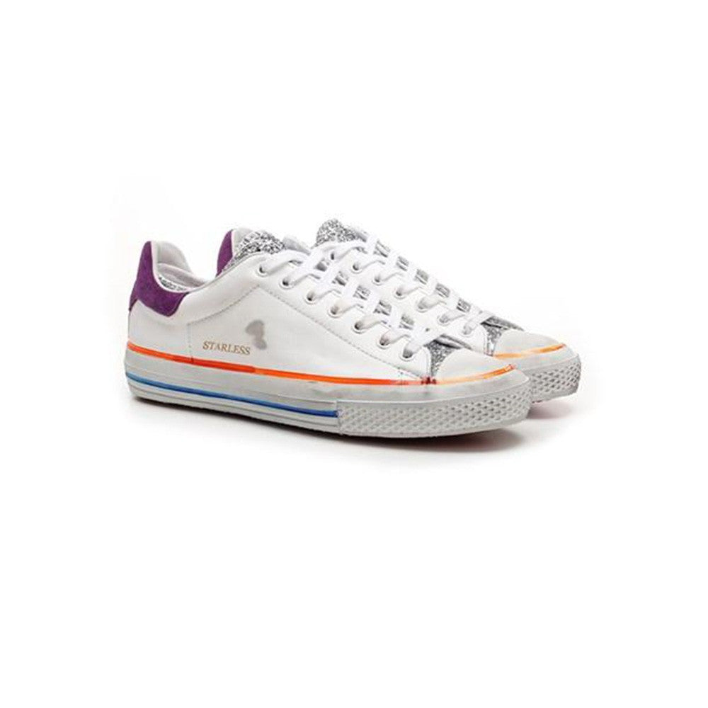 Sneakers Piel Hidnander STARLESS LOW Color Blanco y Lentejuelas de Plata_641.jpg