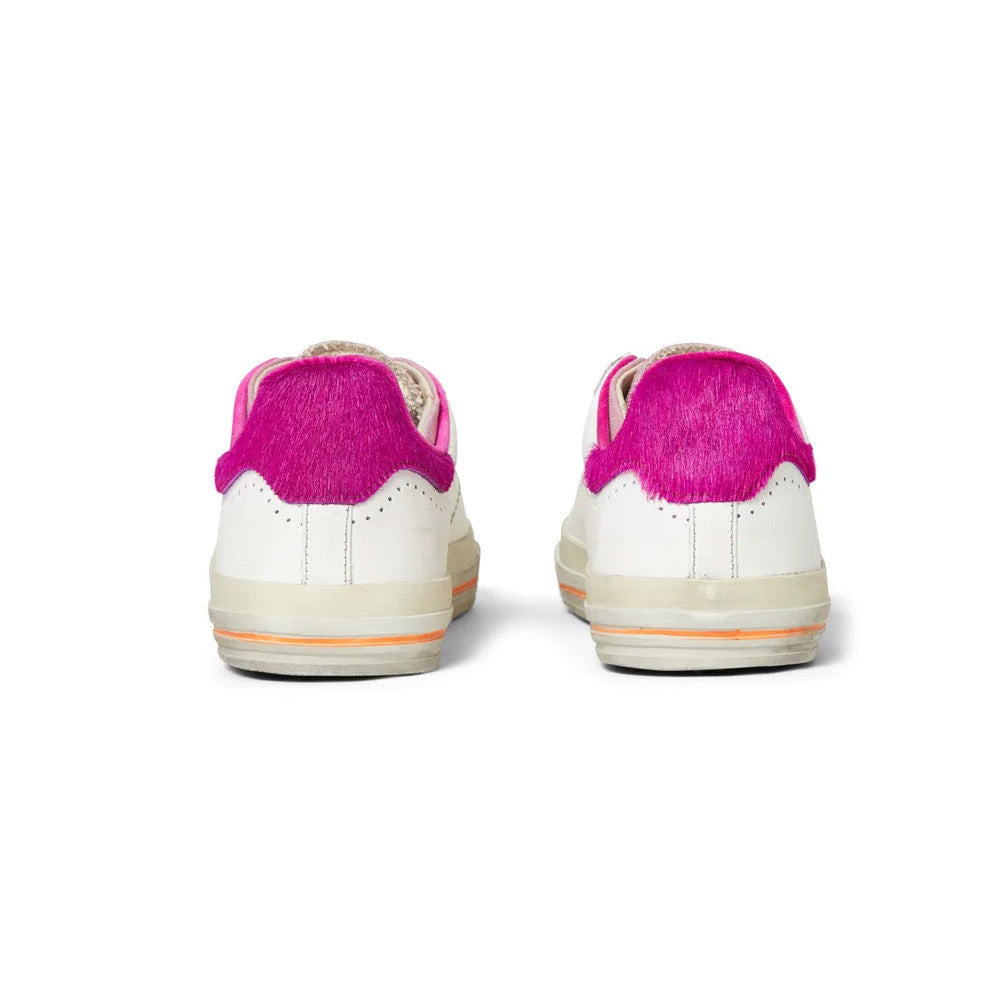 Sneakers de Piel Hidnander STARLESS LOW 075 Color Blanco y Fucsia_4587.jpg