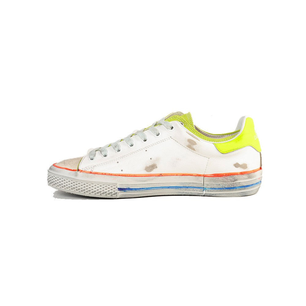 Sneakers de Piel Hidnander STARLESS LOW HB1WS600 Color Blanco y Lima_1343.jpg