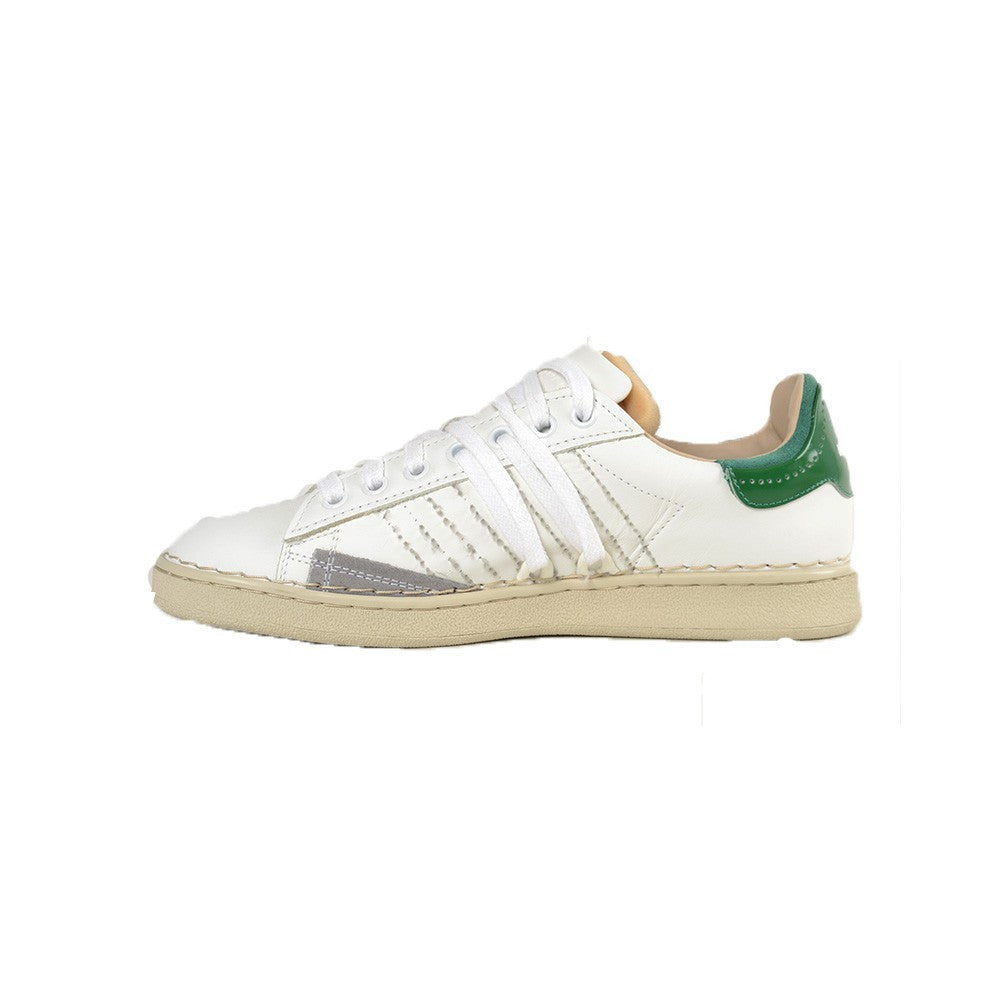 Sneakers de Piel Hidnander STRIPELESS HC1WS150 Color Blanco y Verde_1345.jpg