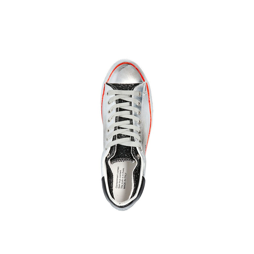 Sneakers de Piel Hidnander Starless Low HB2WS600 Color Plata y Negro_1332.jpg