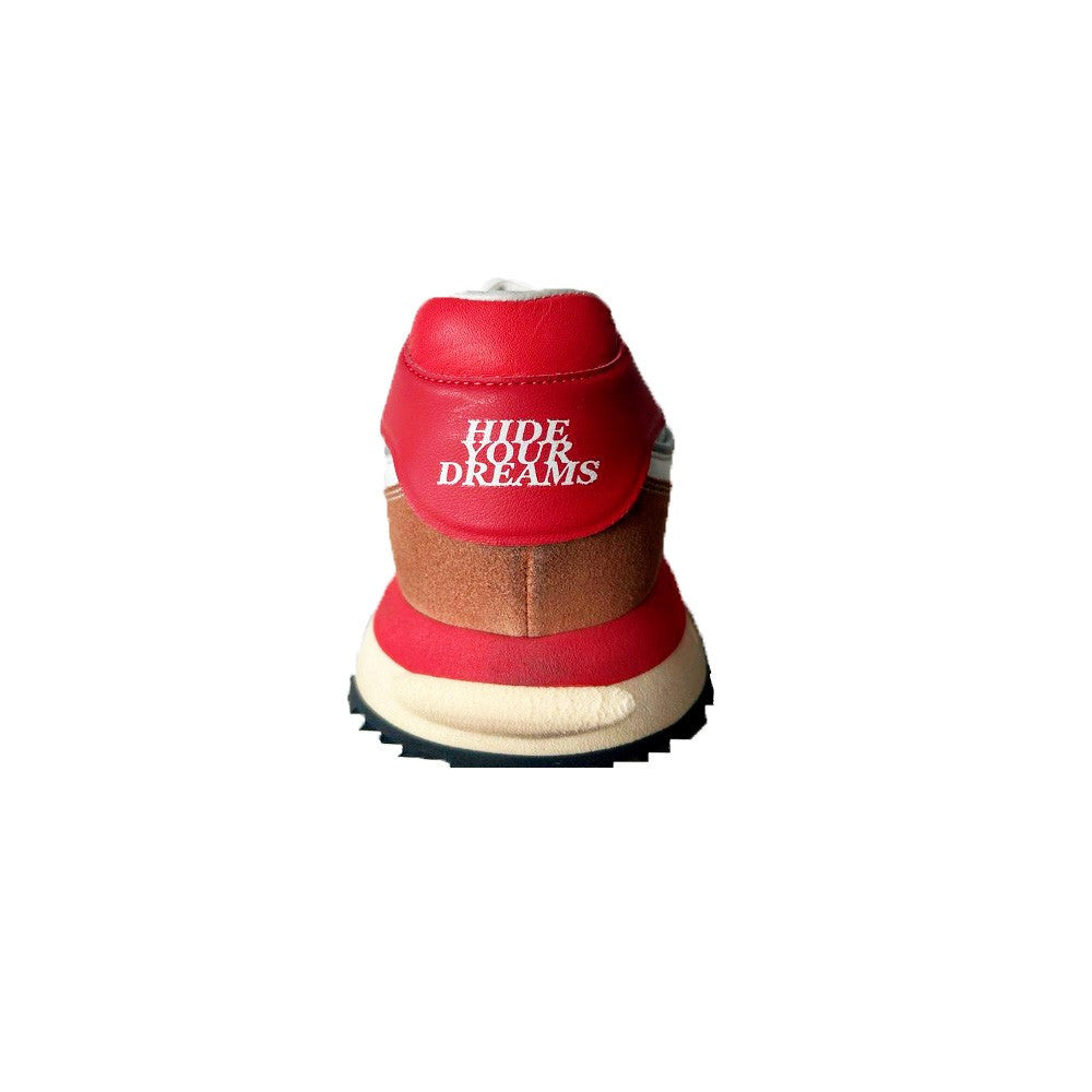 Sneakers de Piel Hidnander THREEDOME Color Crudo y Rojo_4084.jpg