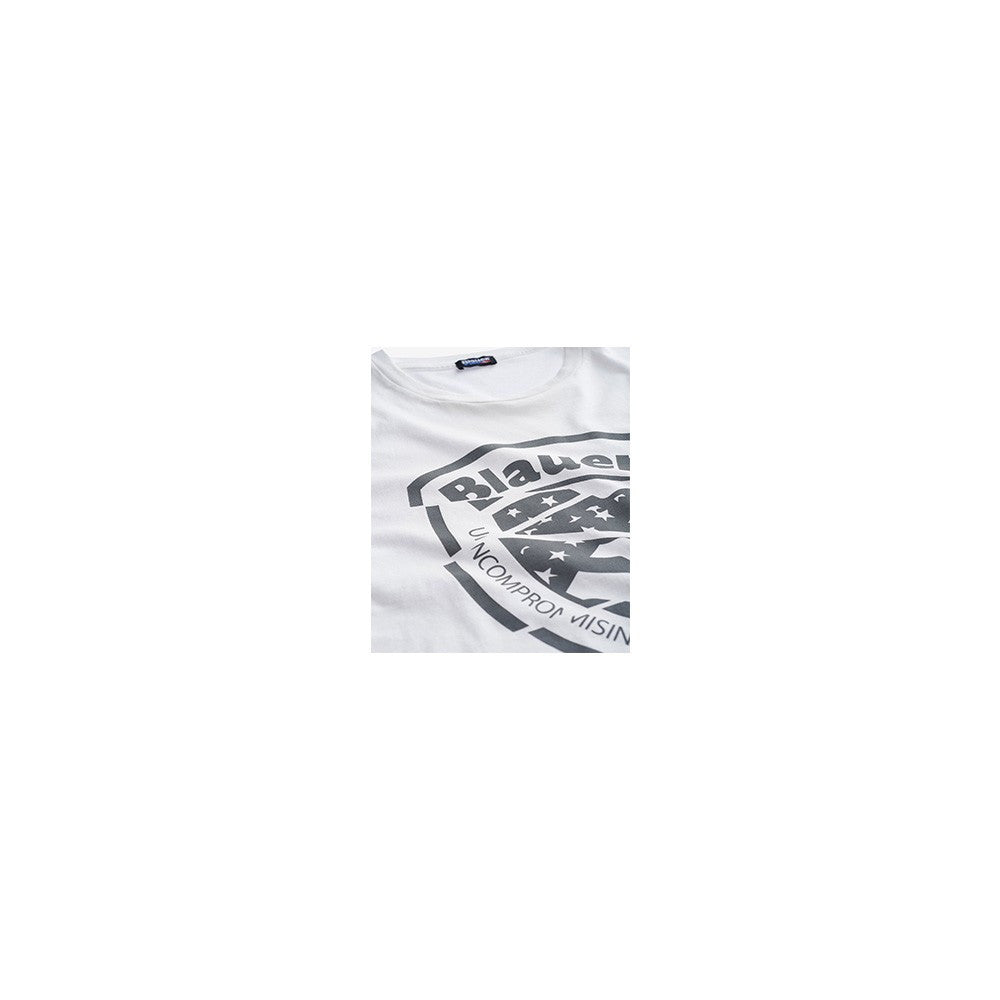 T-Shirt de Manga Corta hombre Blauer 20SBLUH02383 Color Blanco_450.jpg