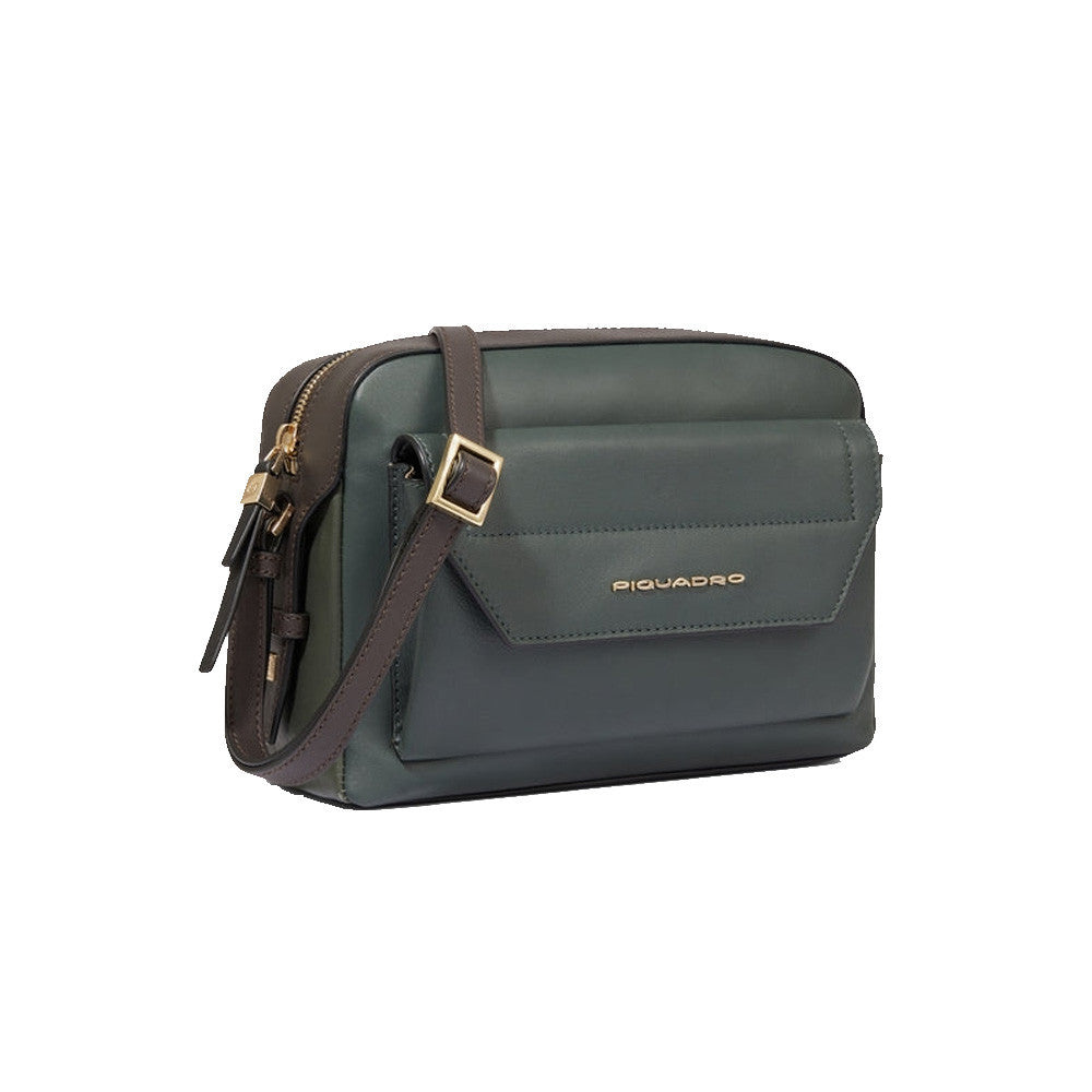Bolso / Bandolera de Piel Piquadro BD6544W92/VEVE2 Color Verde_5465.jpg