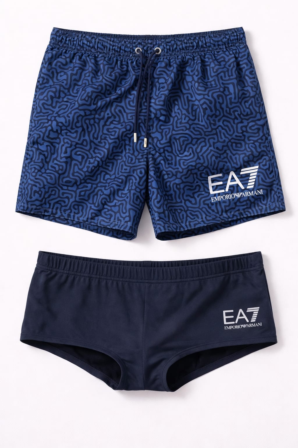 Lote Stock-Mix 1042. De 25 Bañadores de Hombre de EA7 Emporio Armani. Temporada Verano.