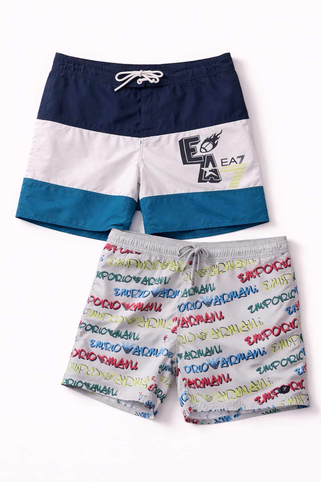Lote Stock-Mix 1042. De 25 Bañadores de Hombre de EA7 Emporio Armani. Temporada Verano.