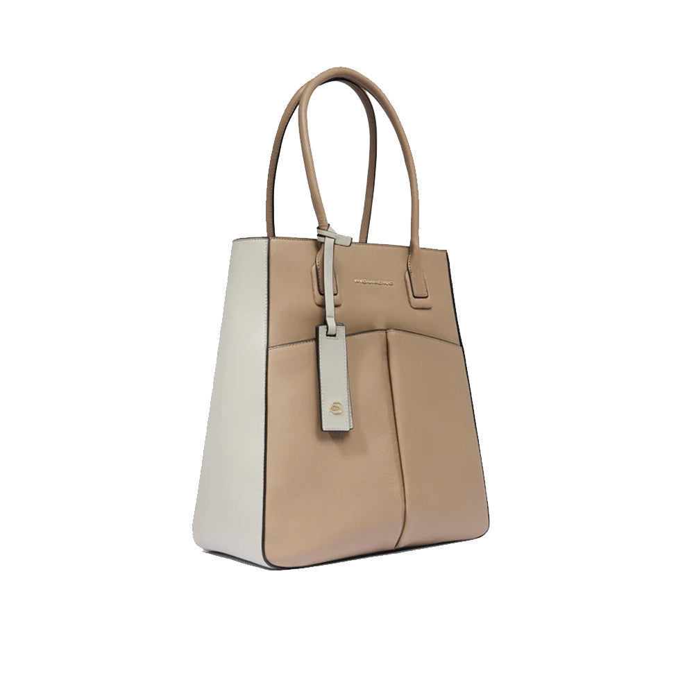 Bolso de Piel Piquadro BD6460W134/BE Color Beige y Gris_5329.jpg