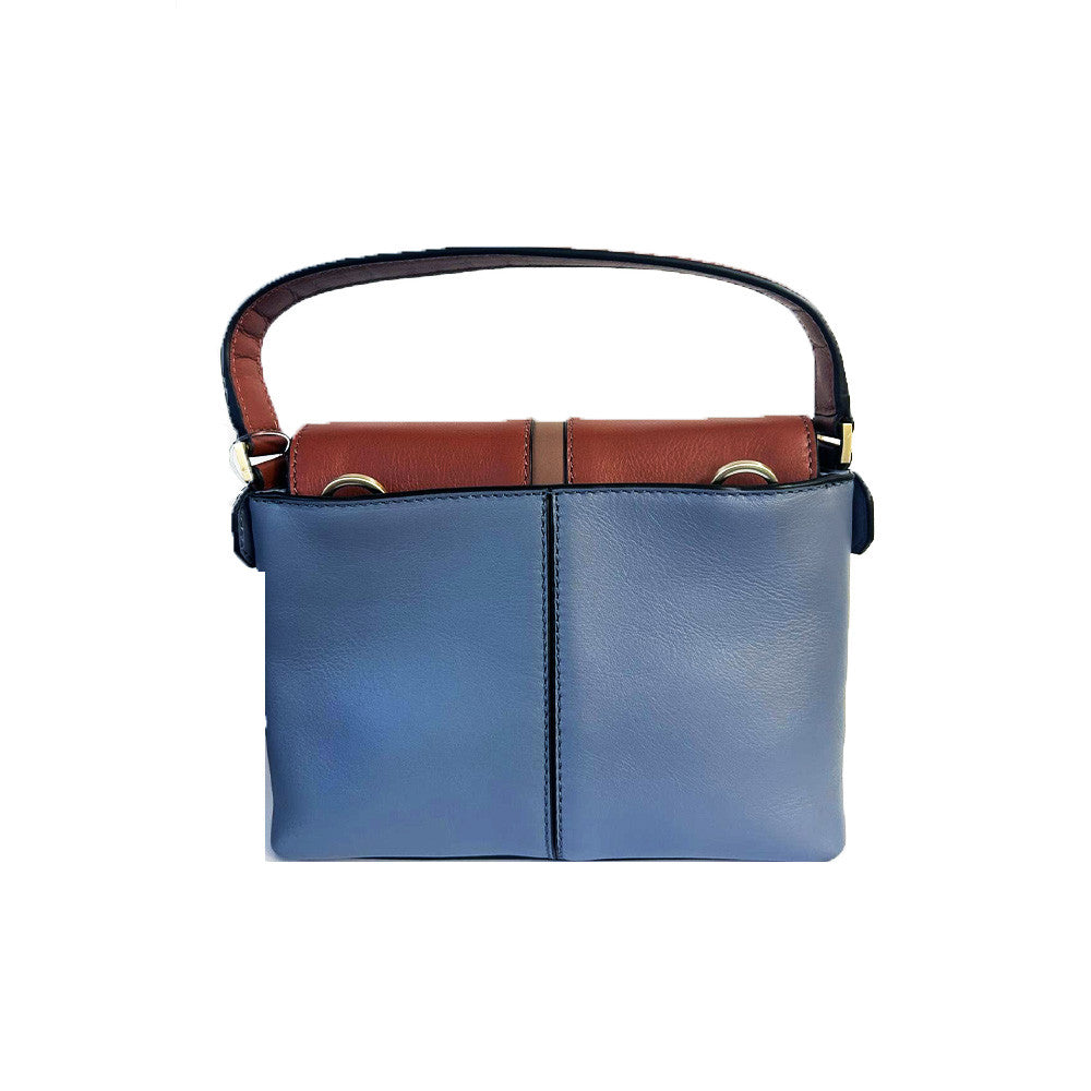 Bolso / Bandolera de Piel Piquadro CA6882W136/BLU Color Azul y Marrón_7818.jpg