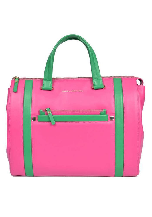 Bolso de Piel Piquadro BD3268S83 Color Fucsia y Verde_78.jpg