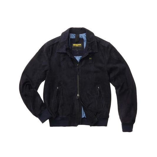 Chaqueta / Bomber de Ante Blauer SBLUL02436 Allen Color Marino_9760.jpg