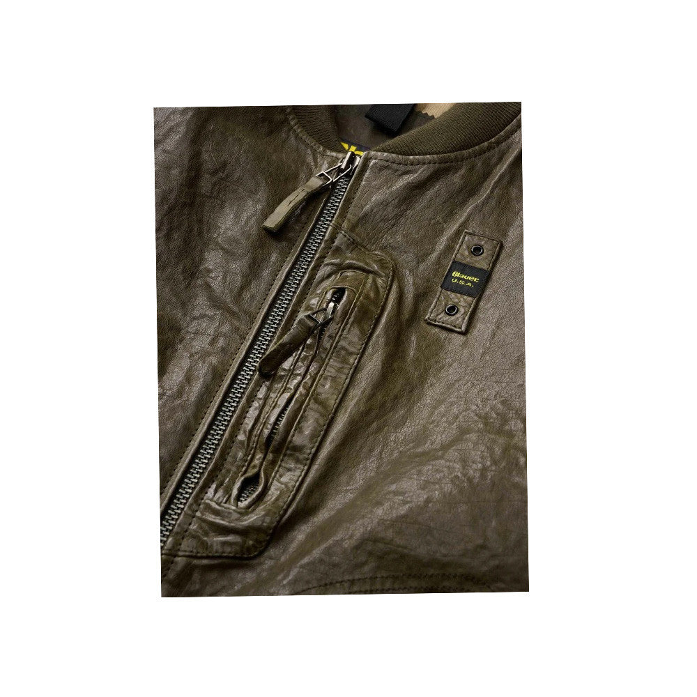 Chaqueta / Bomber de Piel Blauer SBLUL02438 Faulkner Color Marrón_9696.jpg