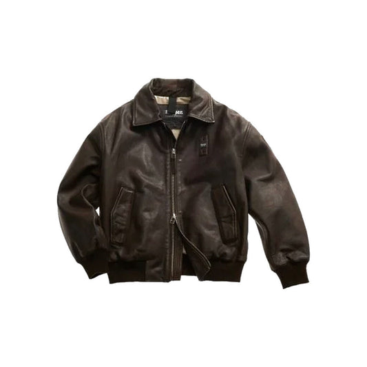Chaqueta / Bomber de Piel Blauer WBLDL01345 Clive Color Marrón_9818.jpg