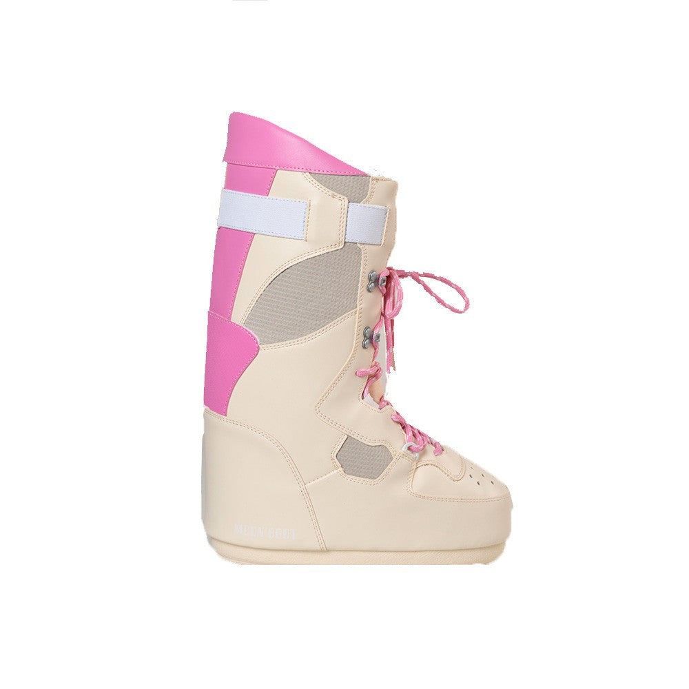 Botas Altas MOON BOOT SNEAKER HI 14028300 Color Crudo y Rosa_3472.jpg