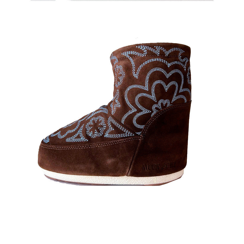 Botas Bajas de Ante Moon Boot ICON LOW NOLACE EMBROIDERED SUEDE 80D1409560 Color Marrón_5116.jpg