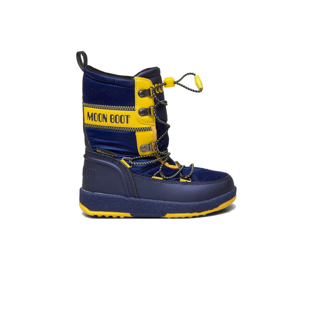 Botas de Niño MOON BOOT JR BOY LACED UP BOOT Color Marino y Amarillo_4146.jpg