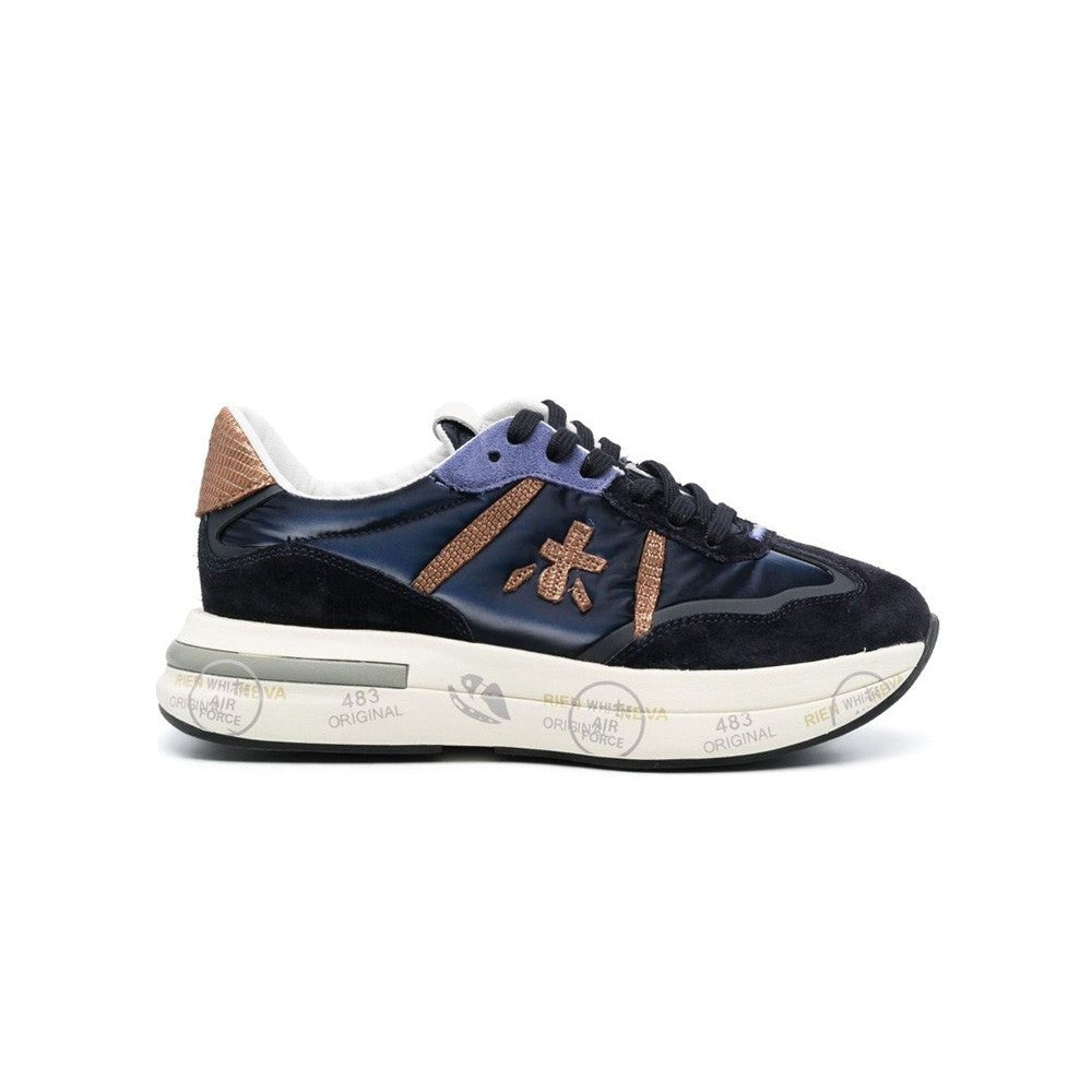 Sneakers de Piel Premiata CASSIE 6473 Color Marino/Bronce_3483.jpg