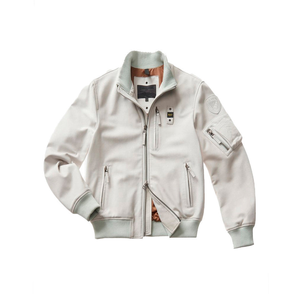 Chaqueta Bomber de piel Blauer SBLUL02410 Color Gris_4906.jpg