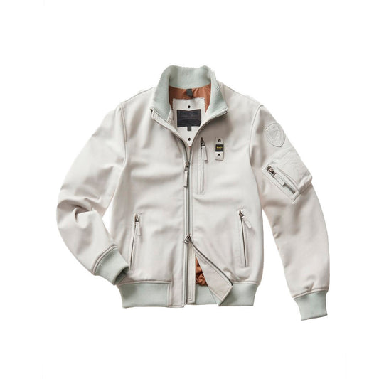 Chaqueta Bomber de piel Blauer SBLUL02410 Color Gris_4906.jpg