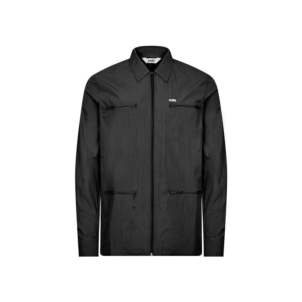 Chaqueta RAINS Woven Shirt Color Negro_2146.jpg