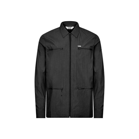 Chaqueta RAINS Woven Shirt Color Negro_2146.jpg