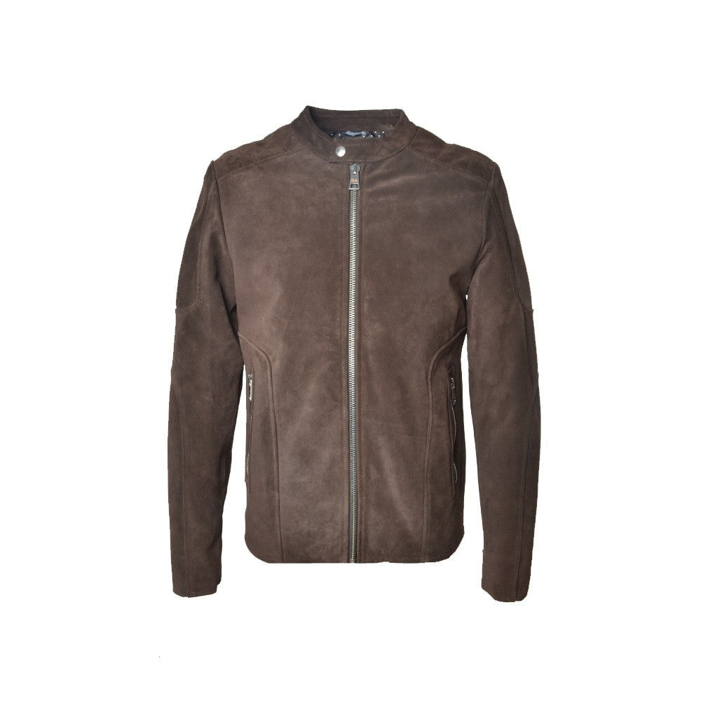 Chaqueta de Ante Daniele Alessandrini I1214K188 Color Marrón_1901.jpg