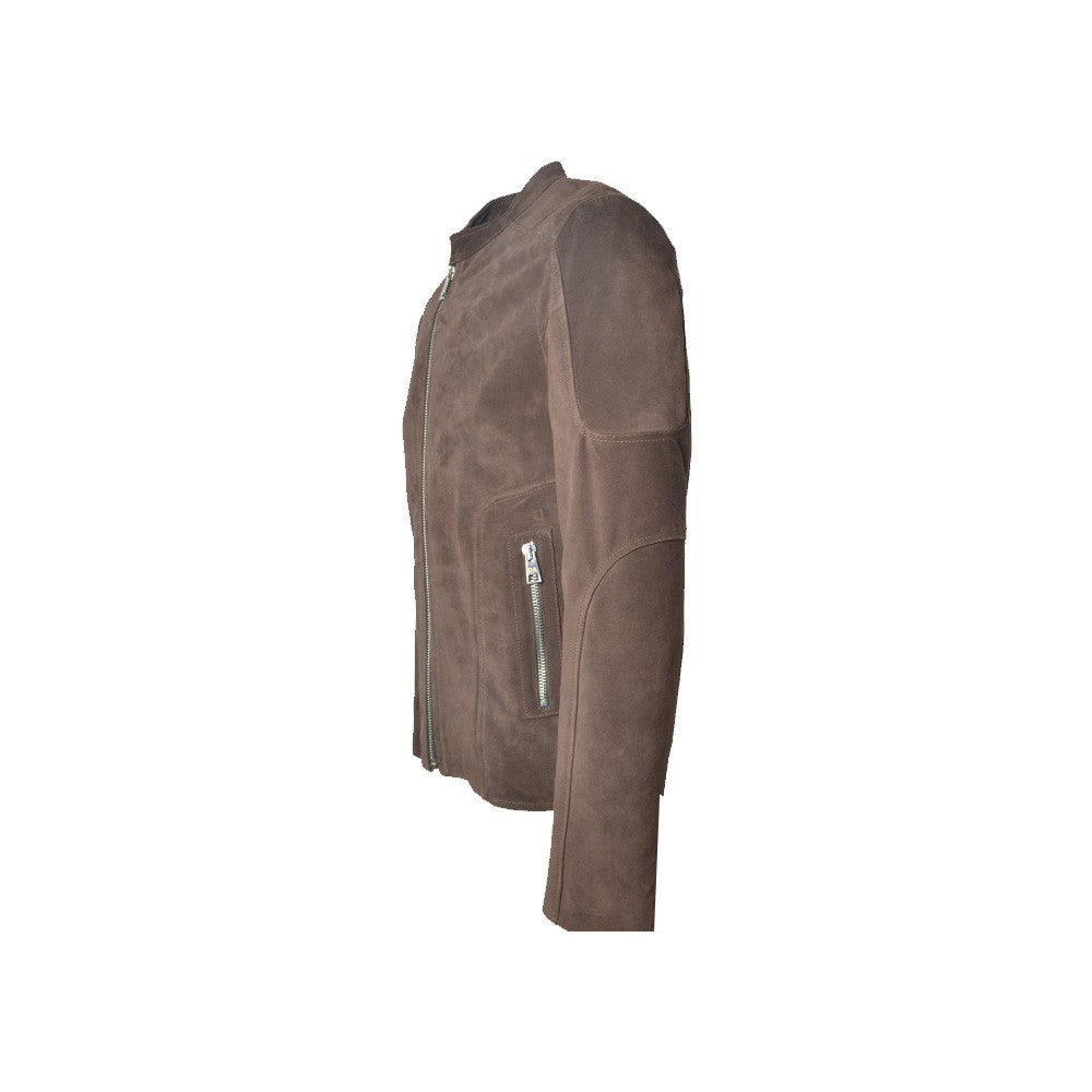 Chaqueta de Ante Daniele Alessandrini I1214K188 Color Marrón_1902.jpg