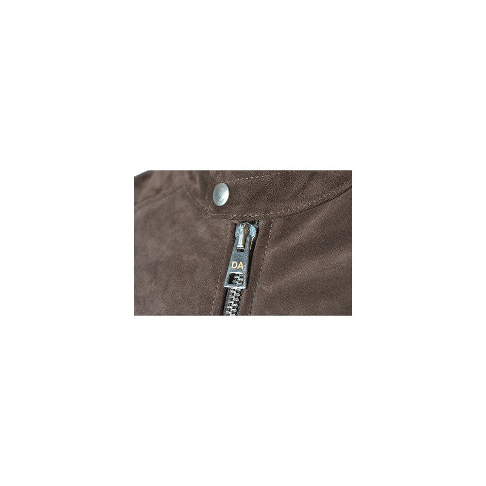Chaqueta de Ante Daniele Alessandrini I1214K188 Color Marrón_1903.jpg
