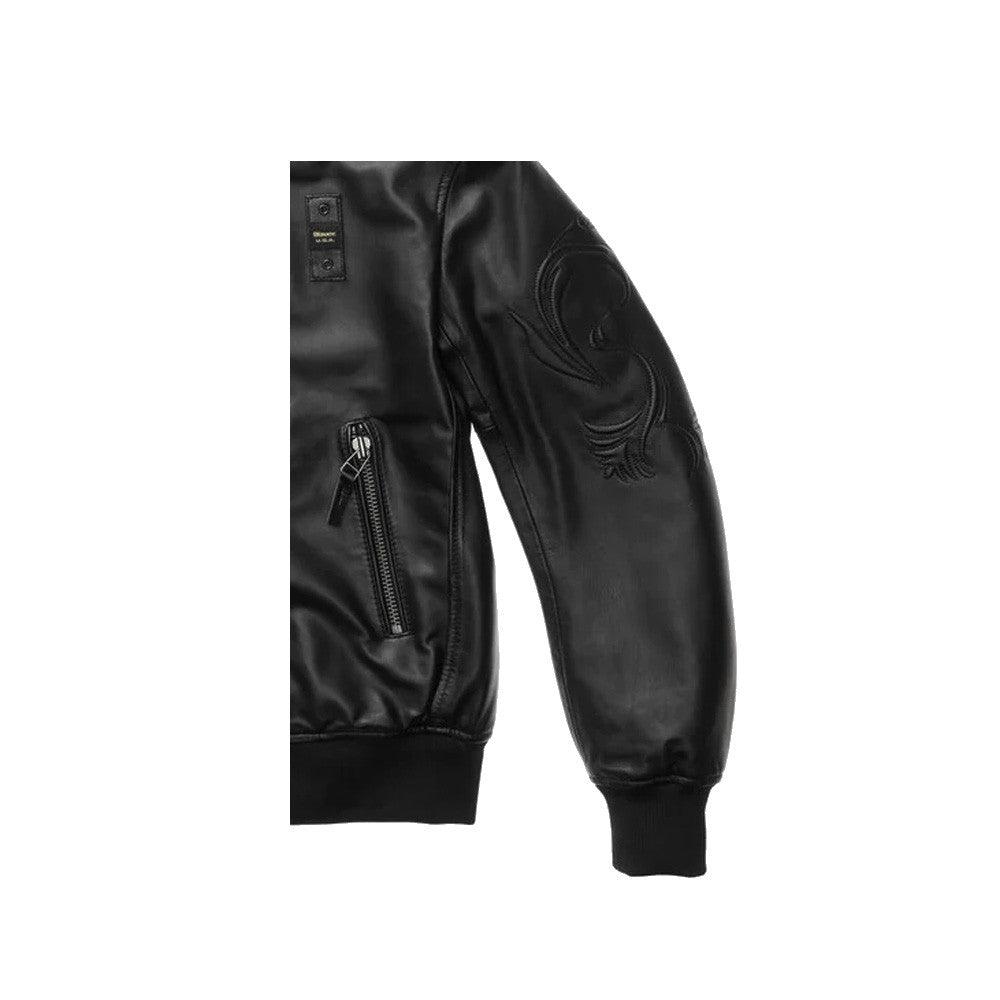 Chaqueta de Piel Blauer SBLDL02448 Color Negro_9640.jpg