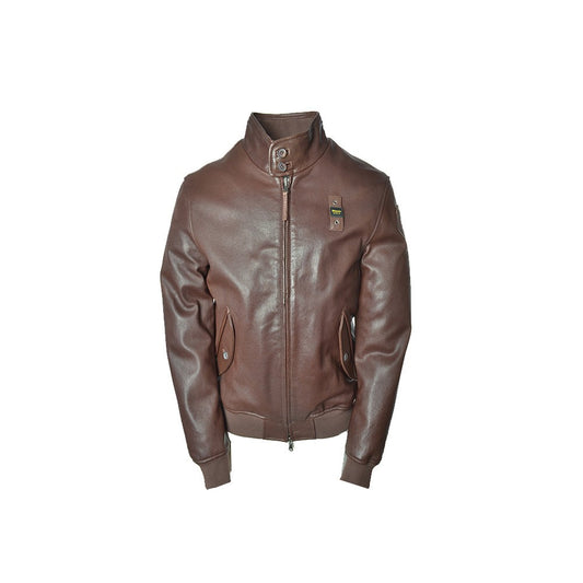 Chaqueta de Piel Blauer SBLUL02165 Color Marrón Oscuro_1864.jpg