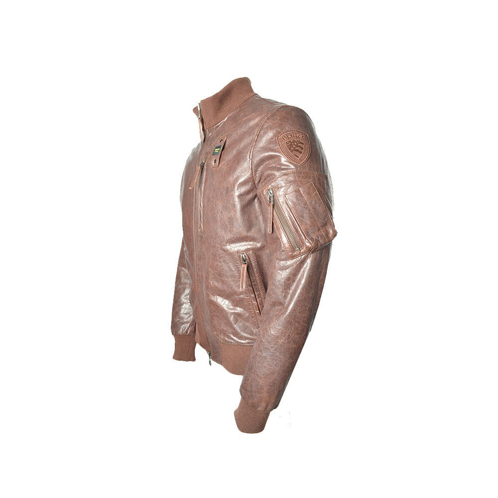 Chaqueta de Piel Blauer WBLUL01093 Color Marrón_1856.jpg