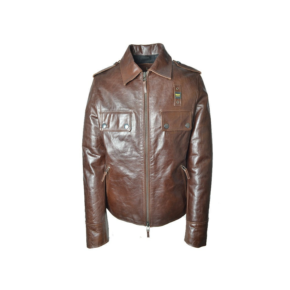 Chaqueta de Piel Blauer WBLUL01129 Color Marrón_1878.jpg
