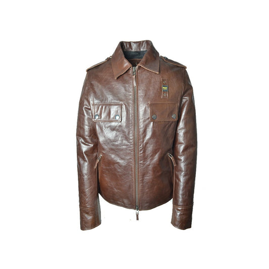 Chaqueta de Piel Blauer WBLUL01129 Color Marrón_1878.jpg