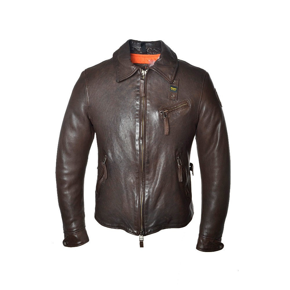 Chaqueta de Piel Blauer WBLUL01231 Color Marrón Oscuro_1858.jpg