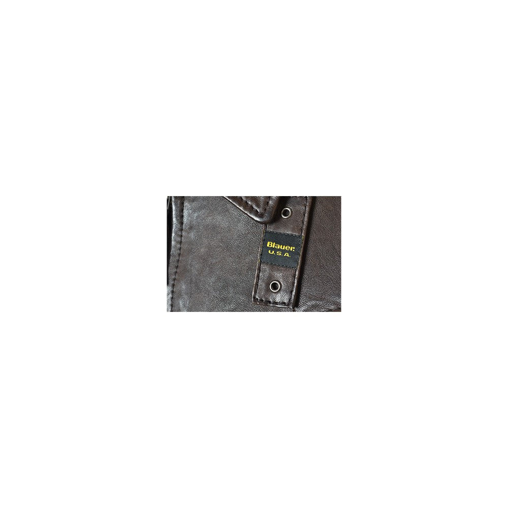 Chaqueta de Piel Blauer WBLUL01231 Color Marrón Oscuro_1861.jpg