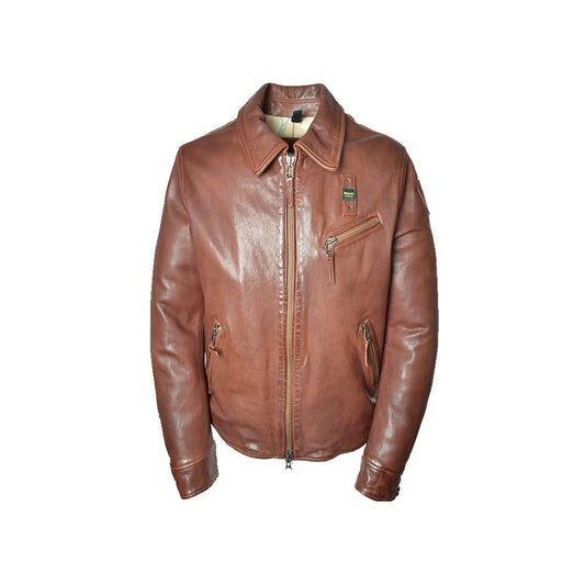 Chaqueta de Piel Blauer WBLUL01284 Color Marrón_1868.jpg