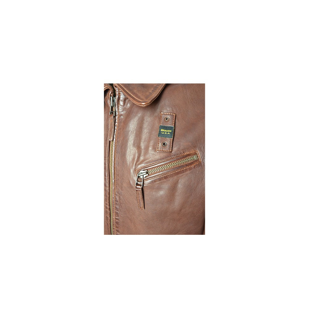 Chaqueta de Piel Blauer WBLUL01284 Color Marrón_1870.jpg