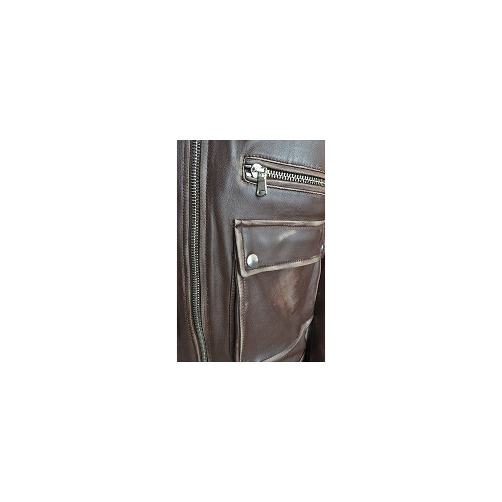 Chaqueta de Piel Daniele Alessandrini I1230K189 Color Marrón_1907.jpg