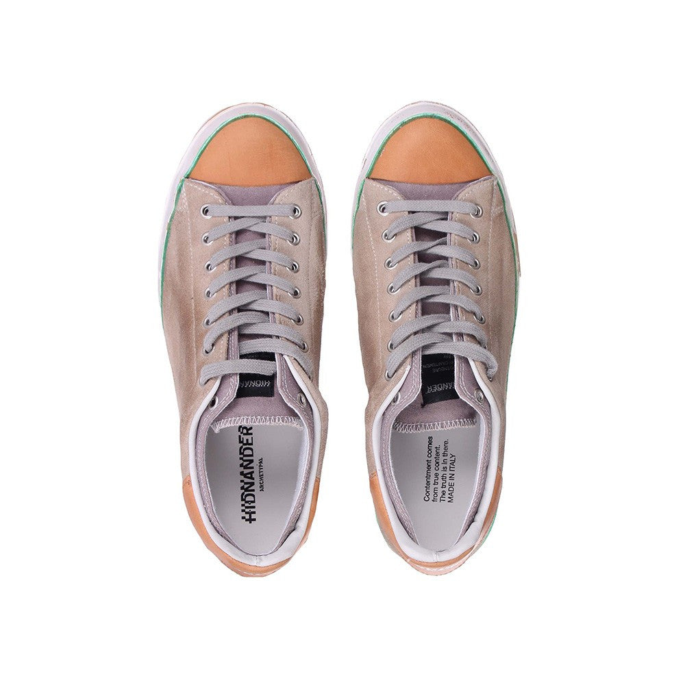 Sneakers de Piel Hidnander STARLESS LOW HB2MS600 Color Sage / Dove Grey_1328.jpg