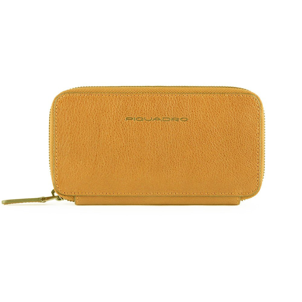 Monedero / Funda Móvil de Piel Piquadro AC5101B3/G Color Amarillo_963.jpg