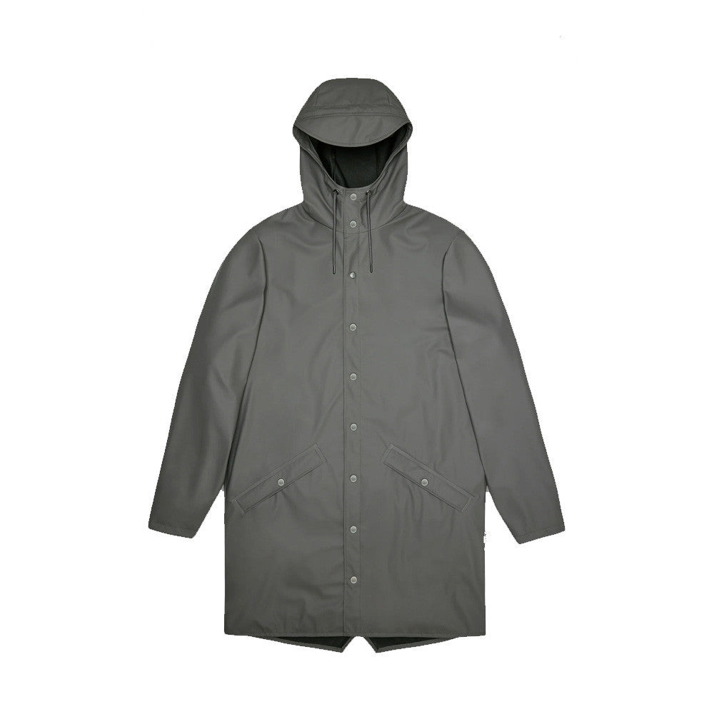 Impermeable Unisex RAINS 12020 Long Jacket Color Antracita_5211.jpg