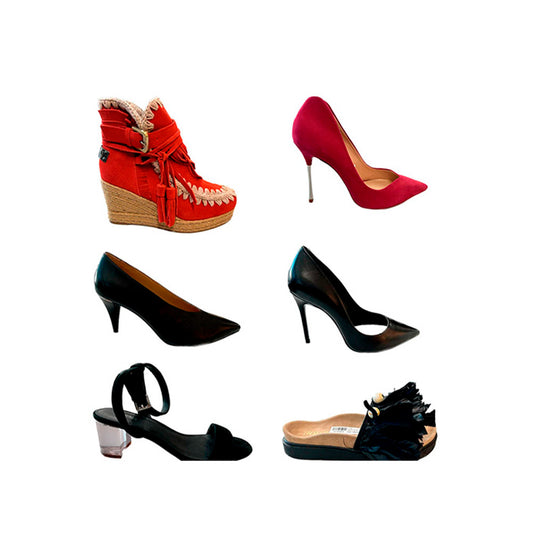 Lote de 37 prendas accesorios y calzado de mujer MULTIMARCA