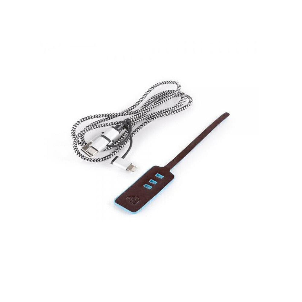 Sujetacables de Piel con Cable USB Piquadro AC4234B2/MO Color Marrón_922.jpg