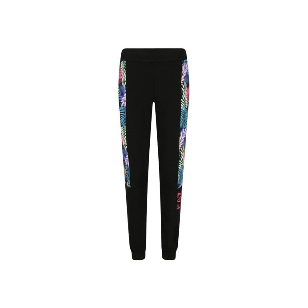 Pantalón Deportivo EA7 Emporio Armani 3HTP67 Color Negro Franjas Florales_510.jpg