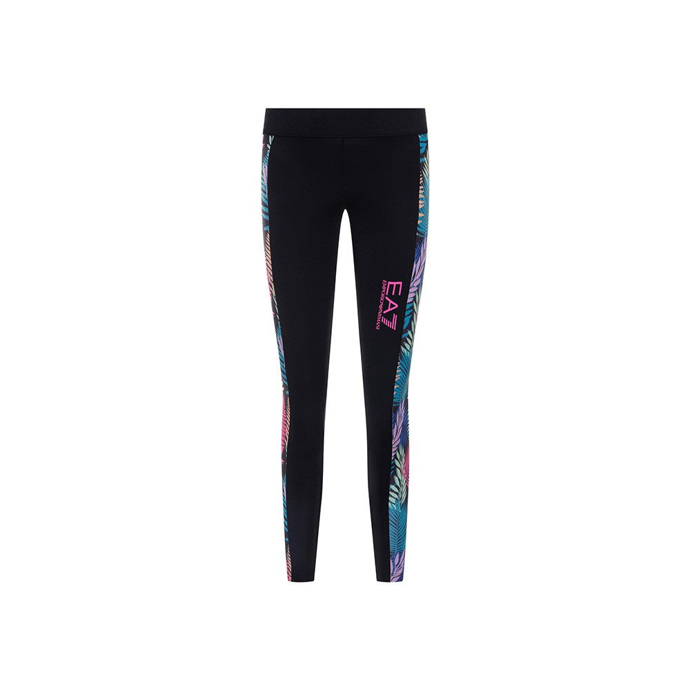 Pantalón Leggin EA7 3HTP69 Color Negro con Franjas Florales_507.jpg