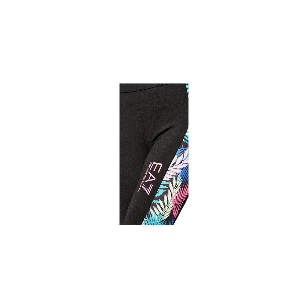 Pantalón Leggin EA7 3HTP69 Color Negro con Franjas Florales_509.jpg