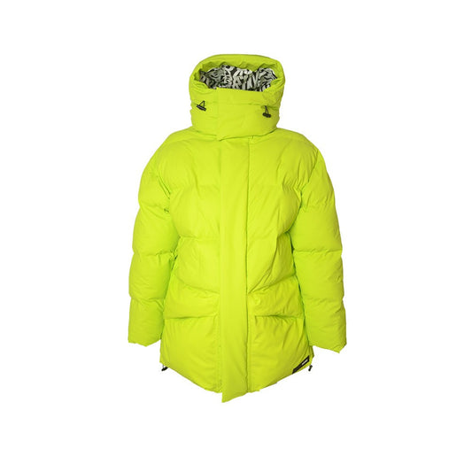 Plumón Impermeable Unisex Rains BLOCK PUFFER JACKET Color Digital Lime_1807.jpg